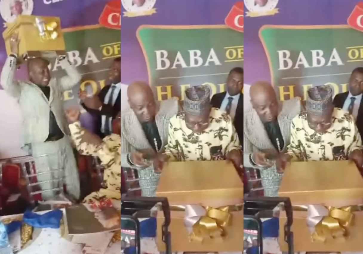 75-Year Old Singer Charly Boy Surprises Ex President Olusegun on his 89th Birthday