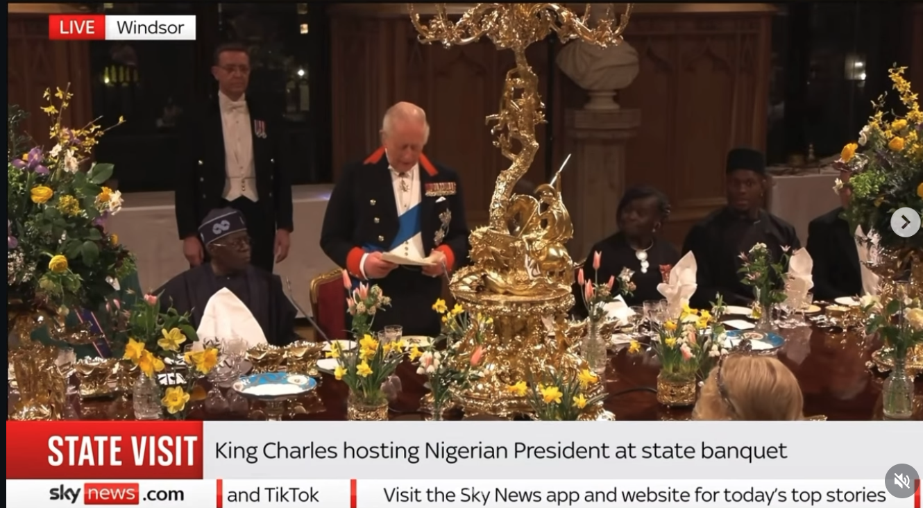 Watch Funny Moment King Charles III Welcomed President Tinubu, First Lady, Oluremi Tinubu in Yoruba