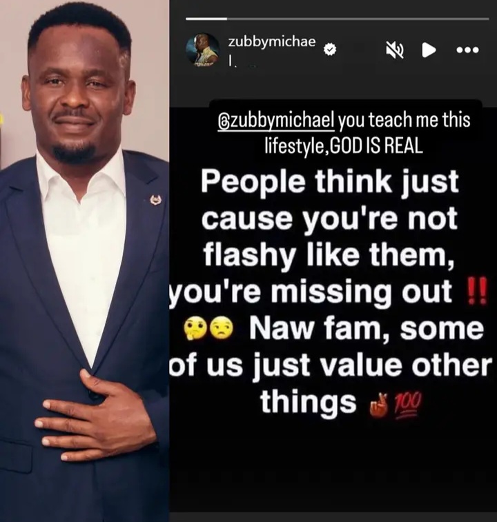 Being Flashy Isn’t Everything — Zubby Michael Calls Out Social Media Pressure