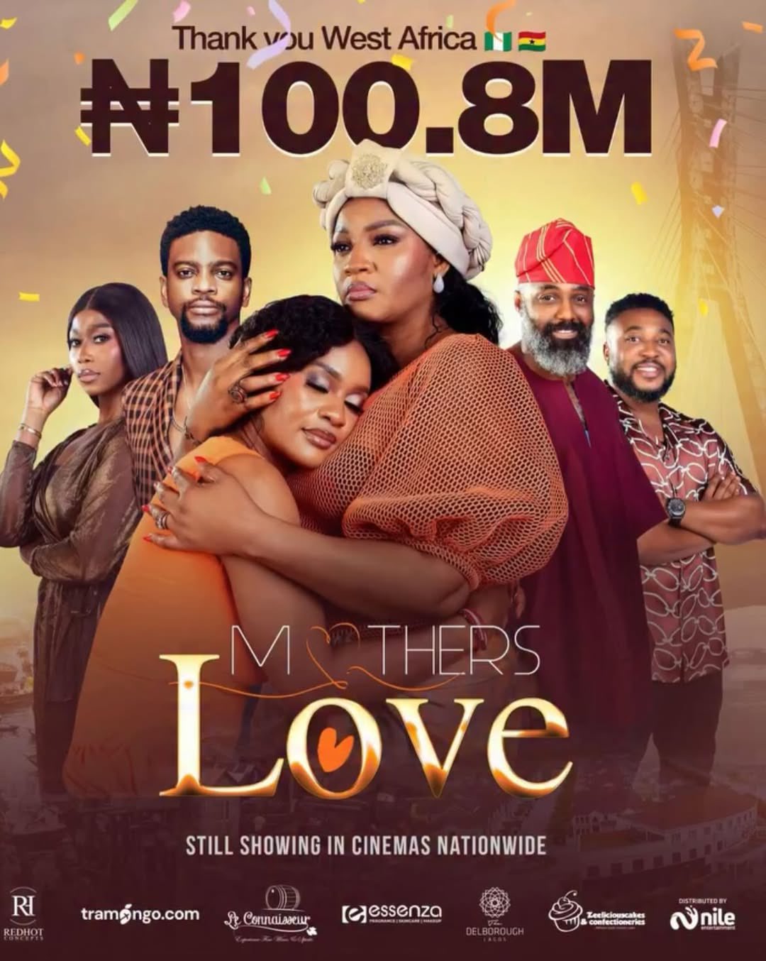 Omotola Jalade’s Mother’s Love Hits ₦100 Million, Becomes First Film to Donate 100% Box Office to Charity