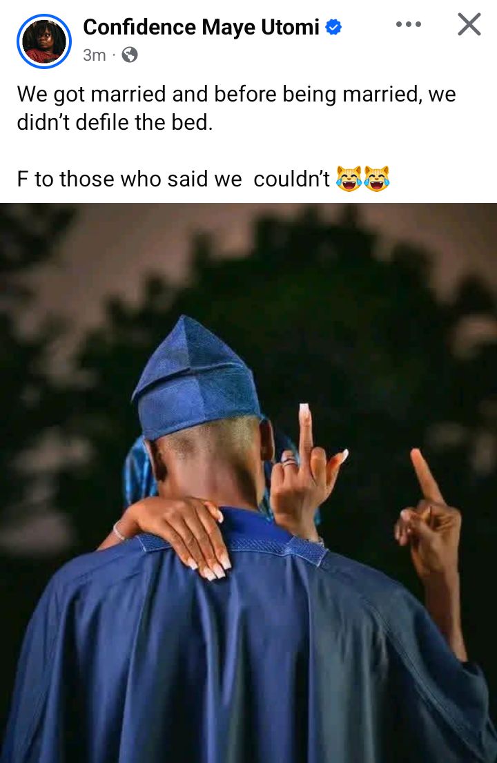 Couple Gives Middle Finger to Doubters Who Said They Can’t Wait Until Marriage to Have Sex