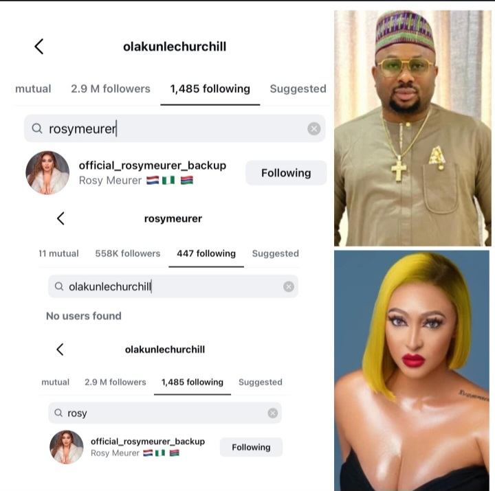 Nigerians React to Olakunle Churchill, Rosy Meurer’s Marriage Crisis