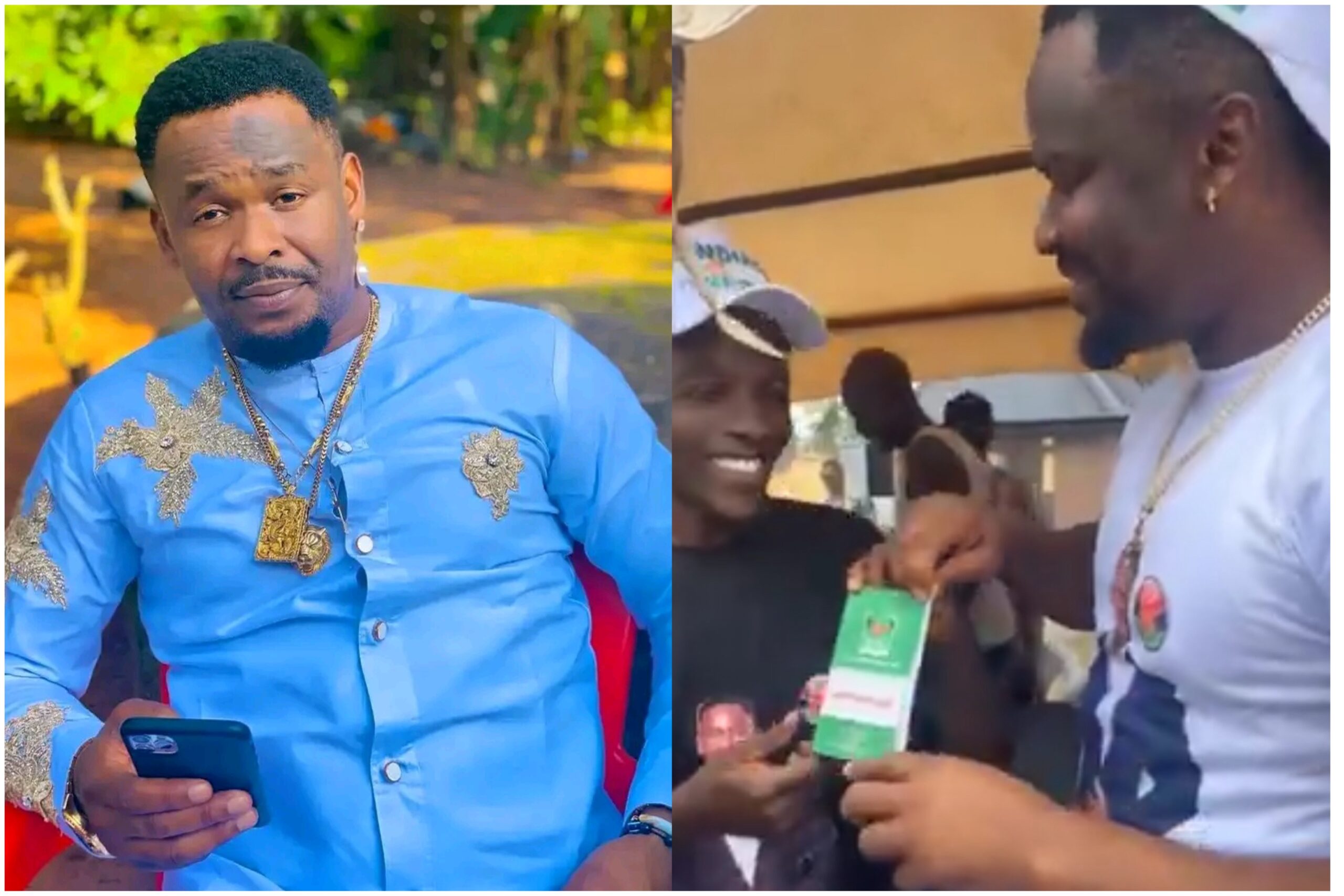 Nollywood Actor Zubby Michael Officially Joins ADC, Picks Membership Card