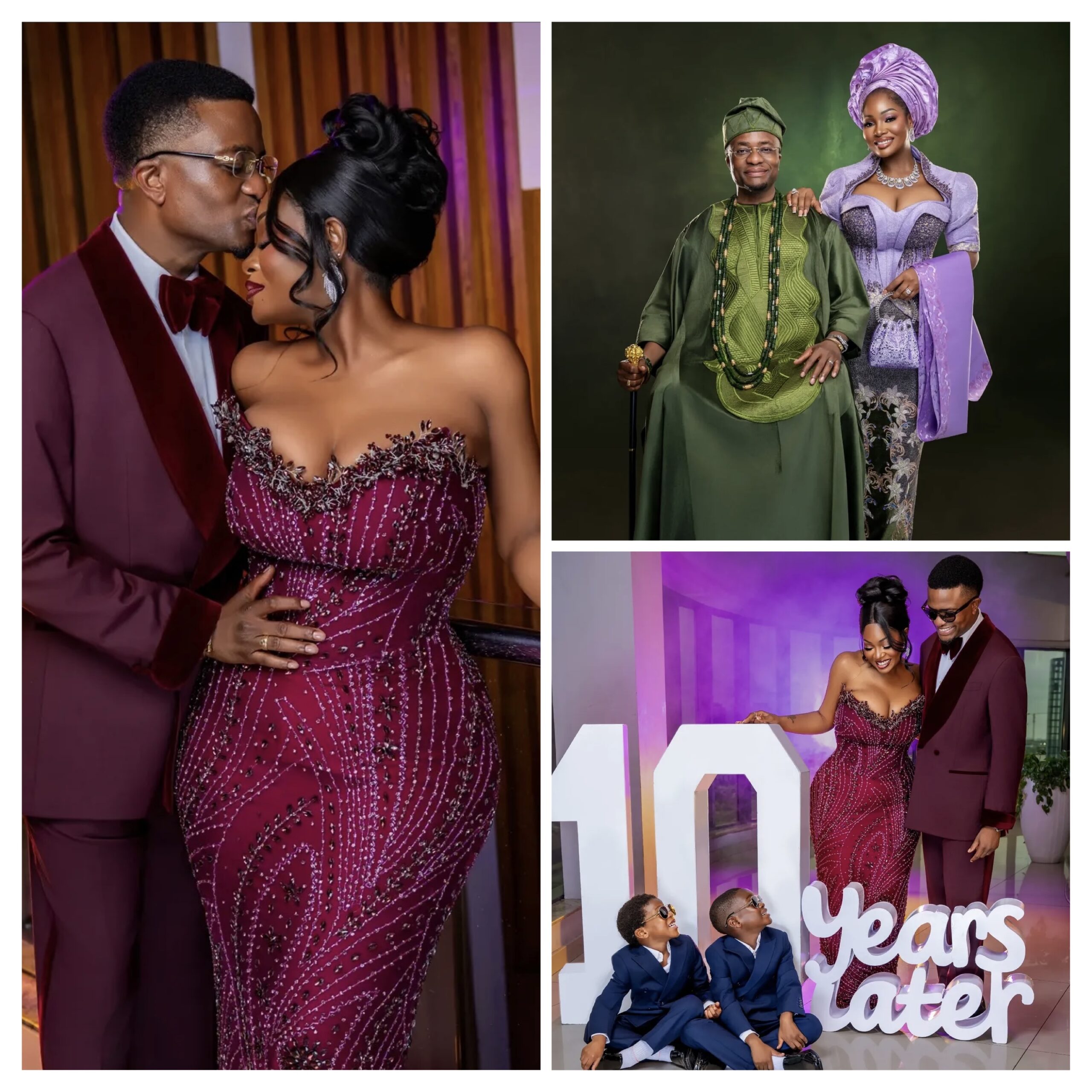 Media Personality, Toolz Shares Interesting Caption as She Celebrates 10th Wedding Anniversary