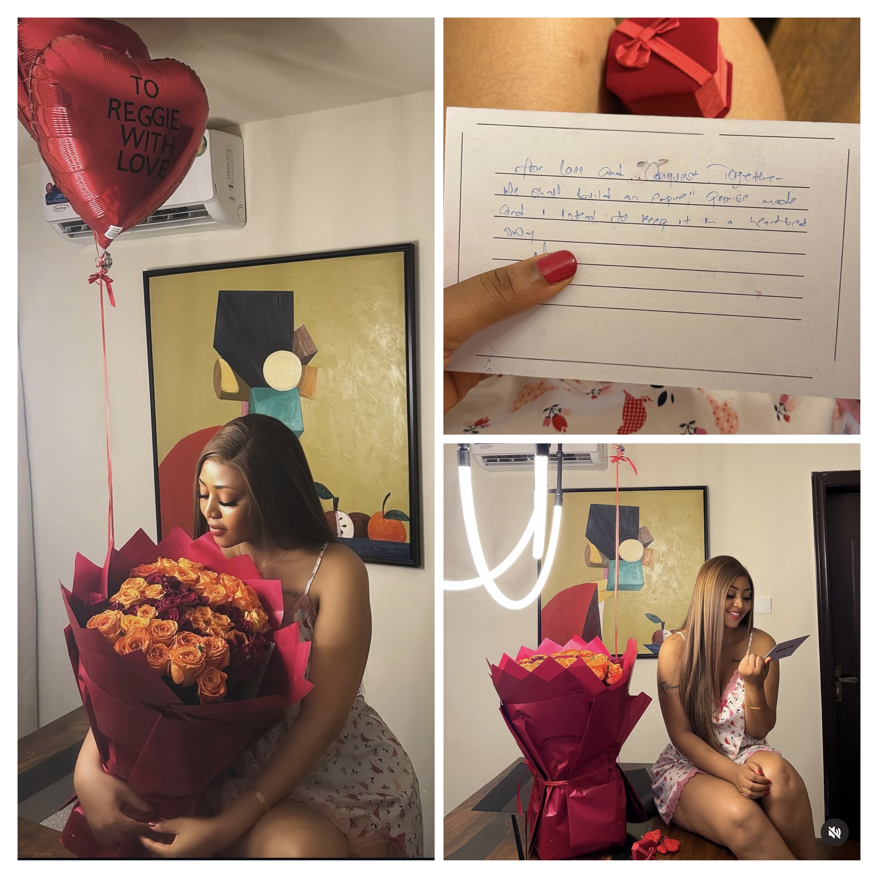 PHOTOS: Regina Daniels Receives Romantic Gift Days After Visiting Top Nigerian Billionaire