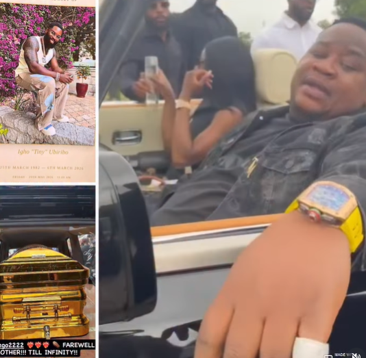 Cemetery Chilling- Cubana Chief Priest Says as he Attends Funeral of Davido’s Friend, Tiny (VIDEO)