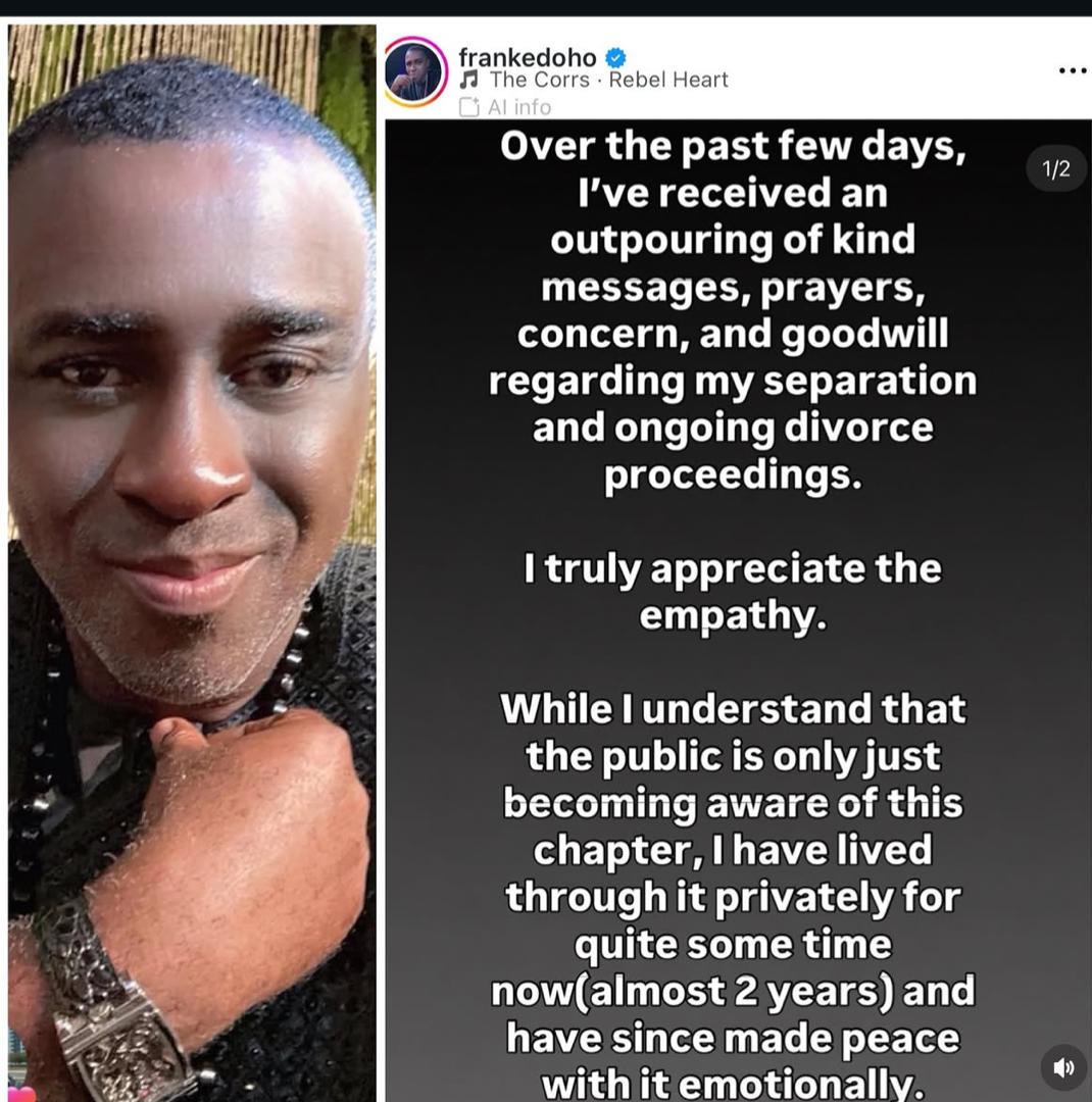 Frank Edoho Discloses Reality He Has Lived With for 2 Years