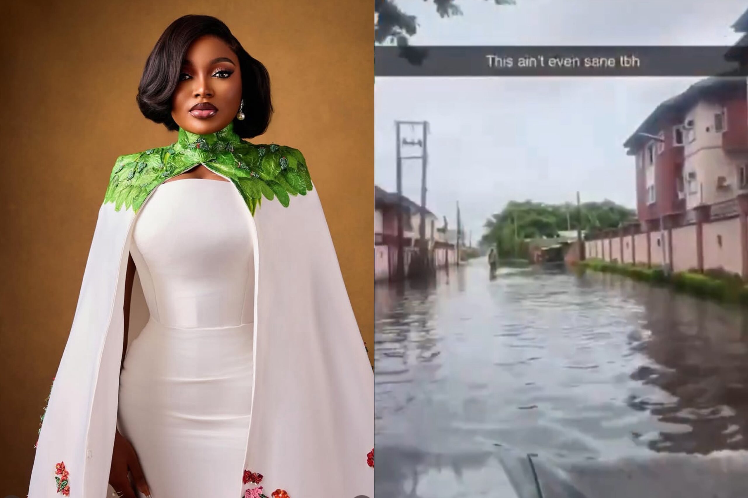 Influencer Papaya Ex Reacts to Heavy Rainfall Triggers Flooding in Lekki
