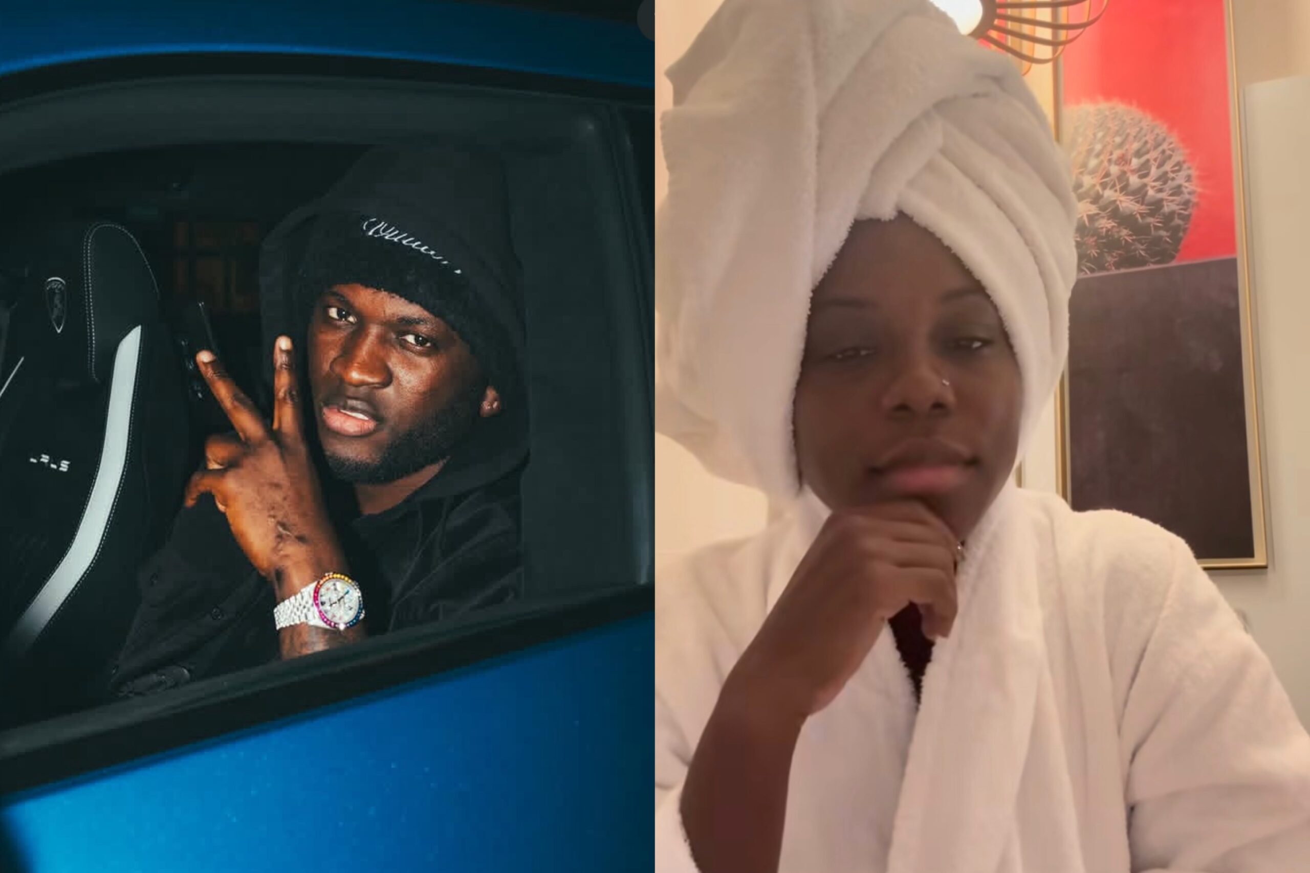 Boniface Shows Gratitude to Teni for Support During Injury Recovery