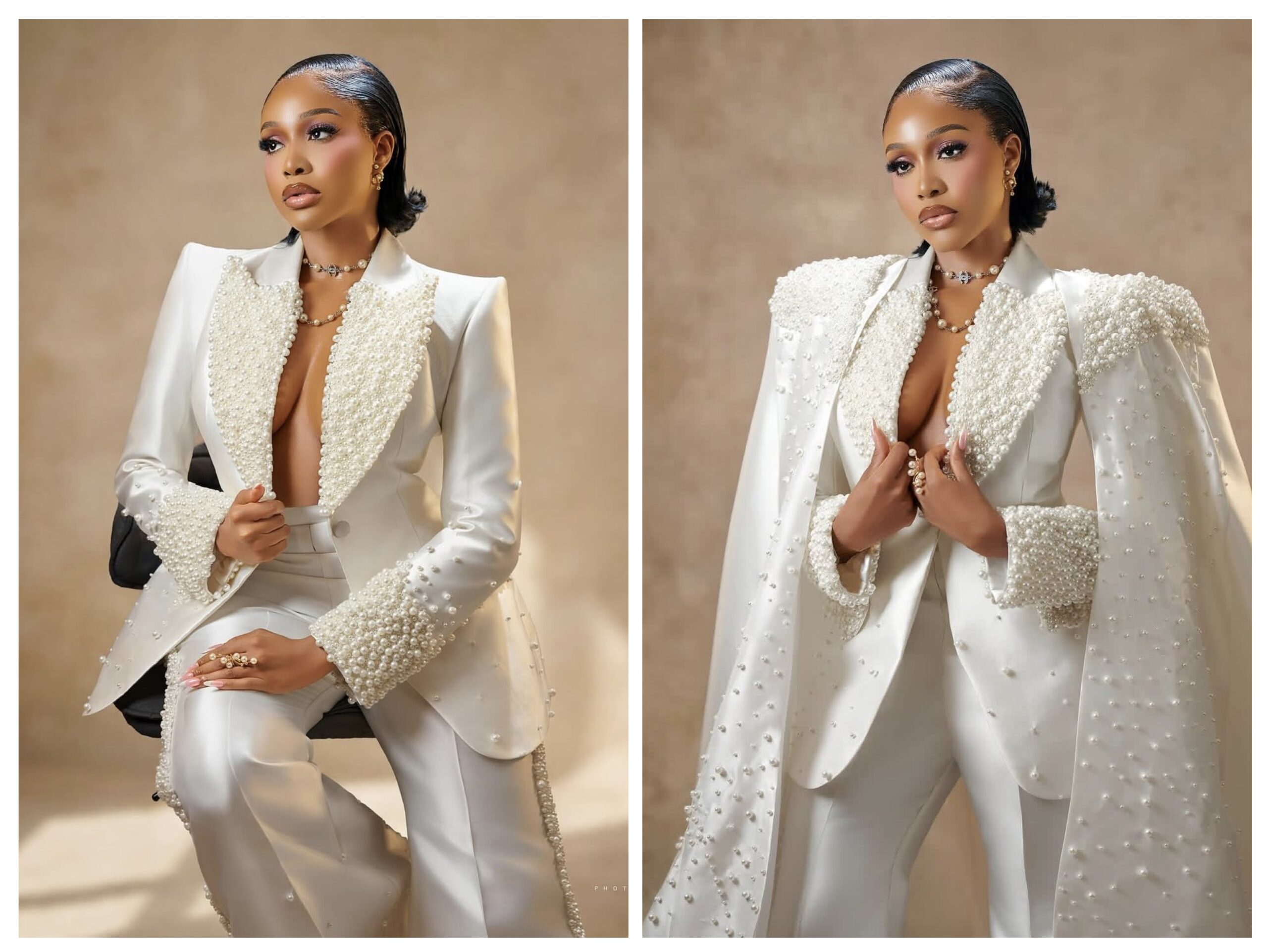 Uche Montana: The ‘Celestial’ Actress in a White Suit