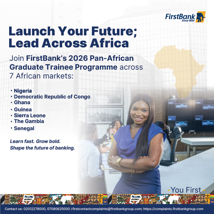 Launch Your Future with FirstBank 2026 Pan African Graduate Trainee Programme