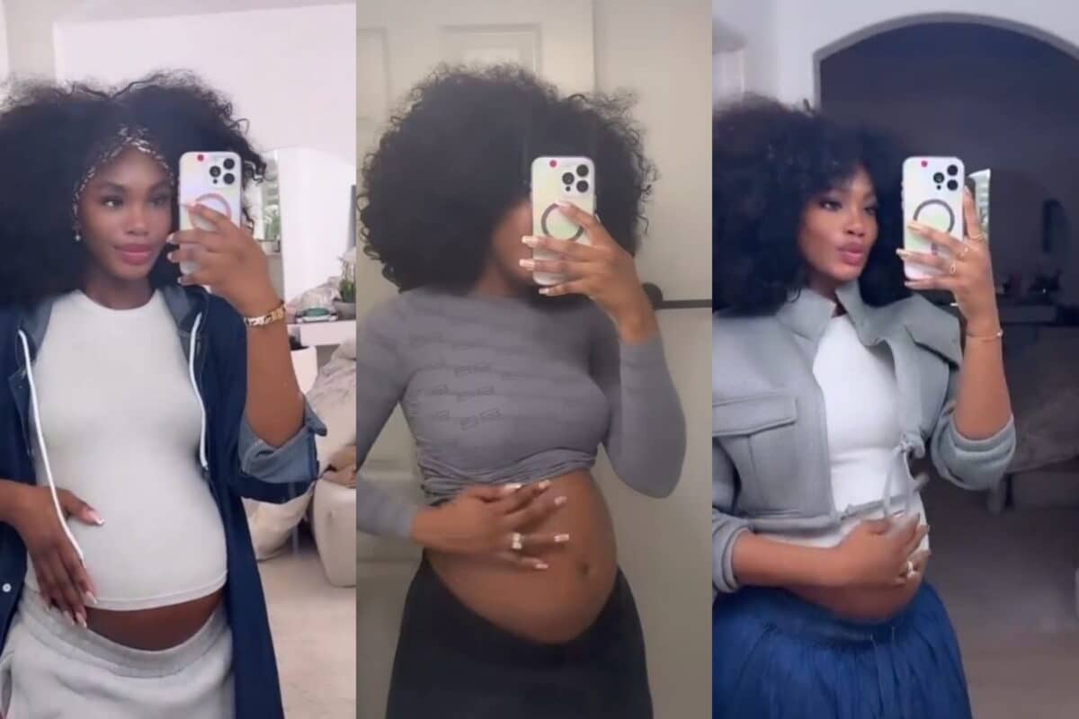 New Mum Sharon Ooja Takes Fans Through Pregnancy Bump Journey (VIDEO)