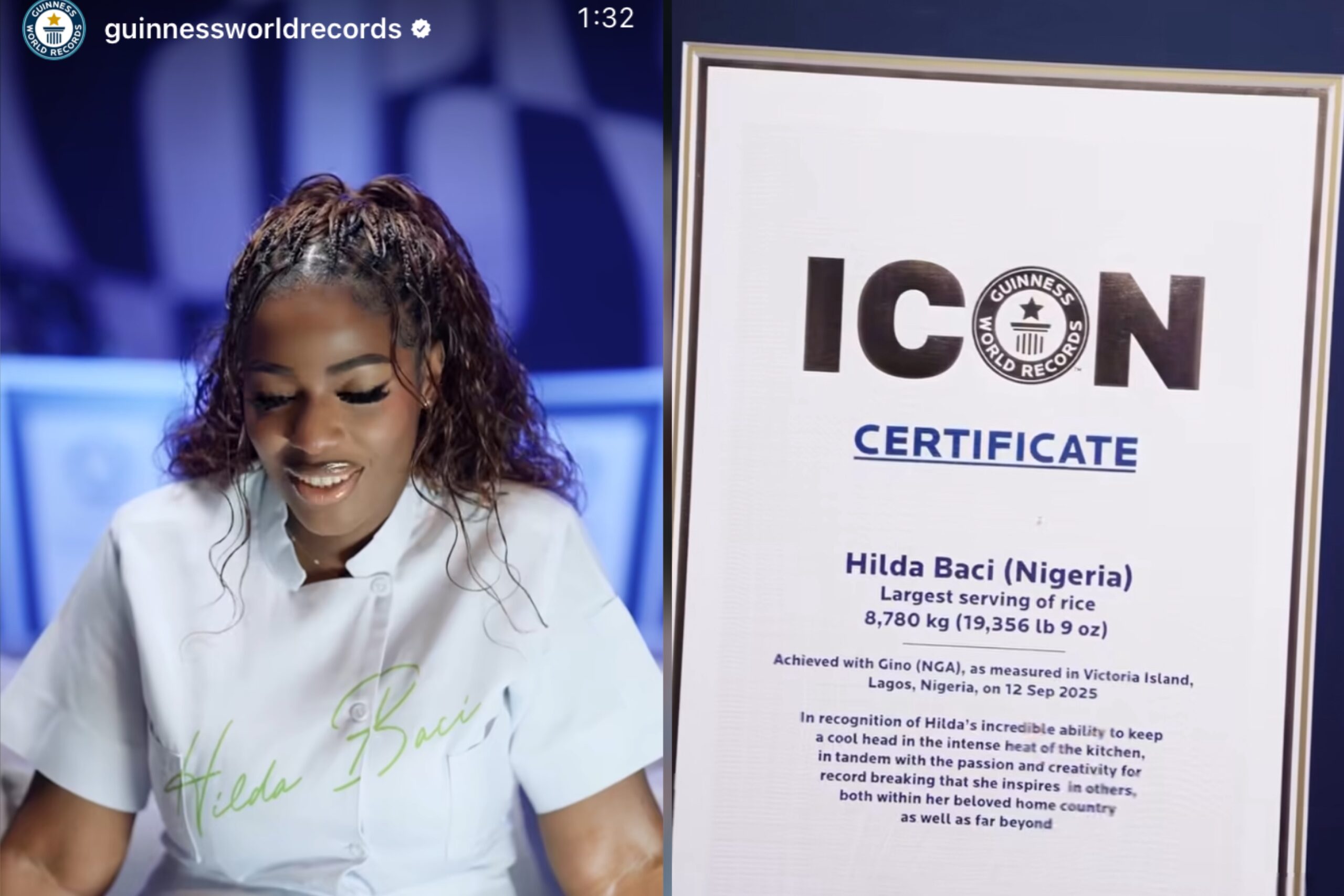 Guinness World Records Honours Hilda Baci as Official ICON