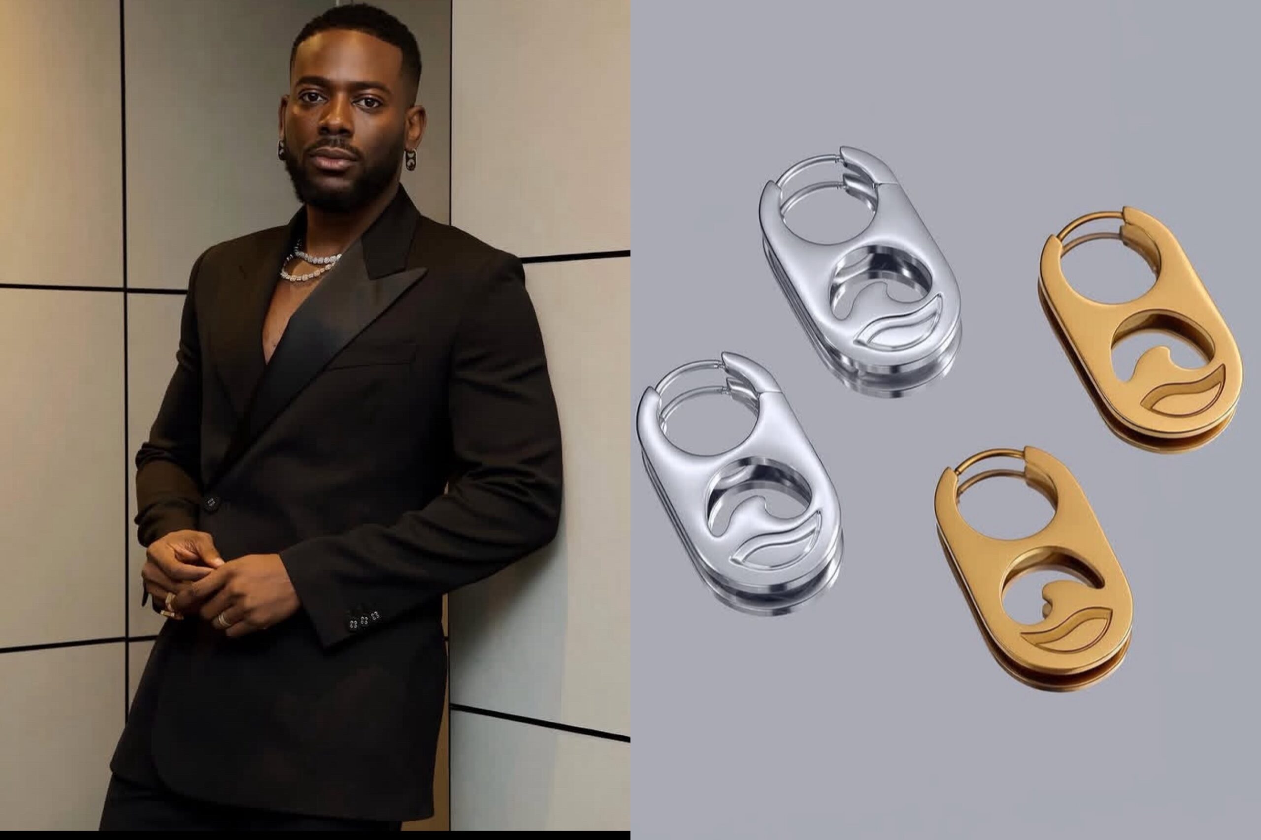 Adekunle Gold Ventures into Fashion with WAVE Earrings Launch Under Tuffman Brand