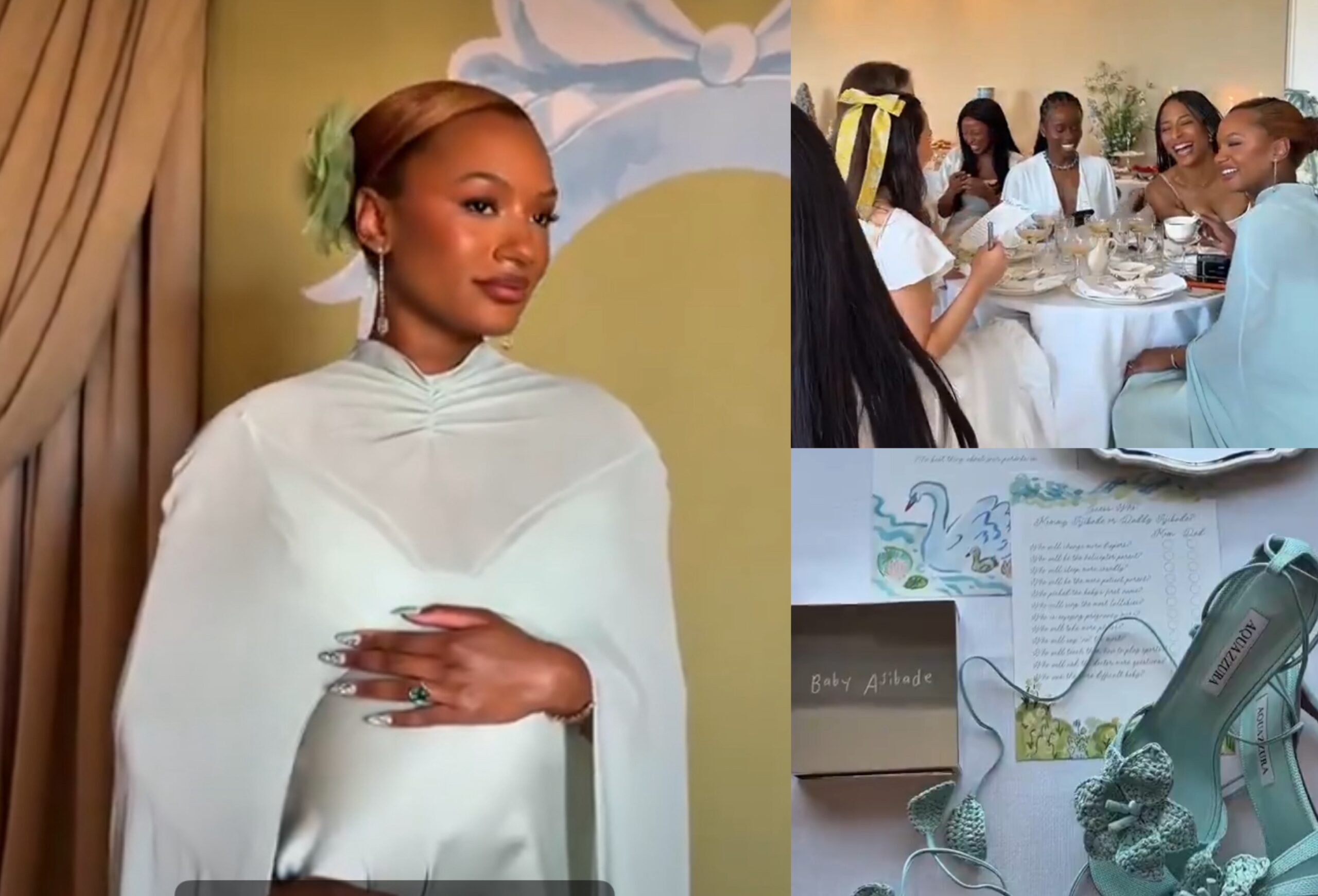 Screaming Class & Elegance: Temi Otedola Stuns in Beautiful Baby Shower