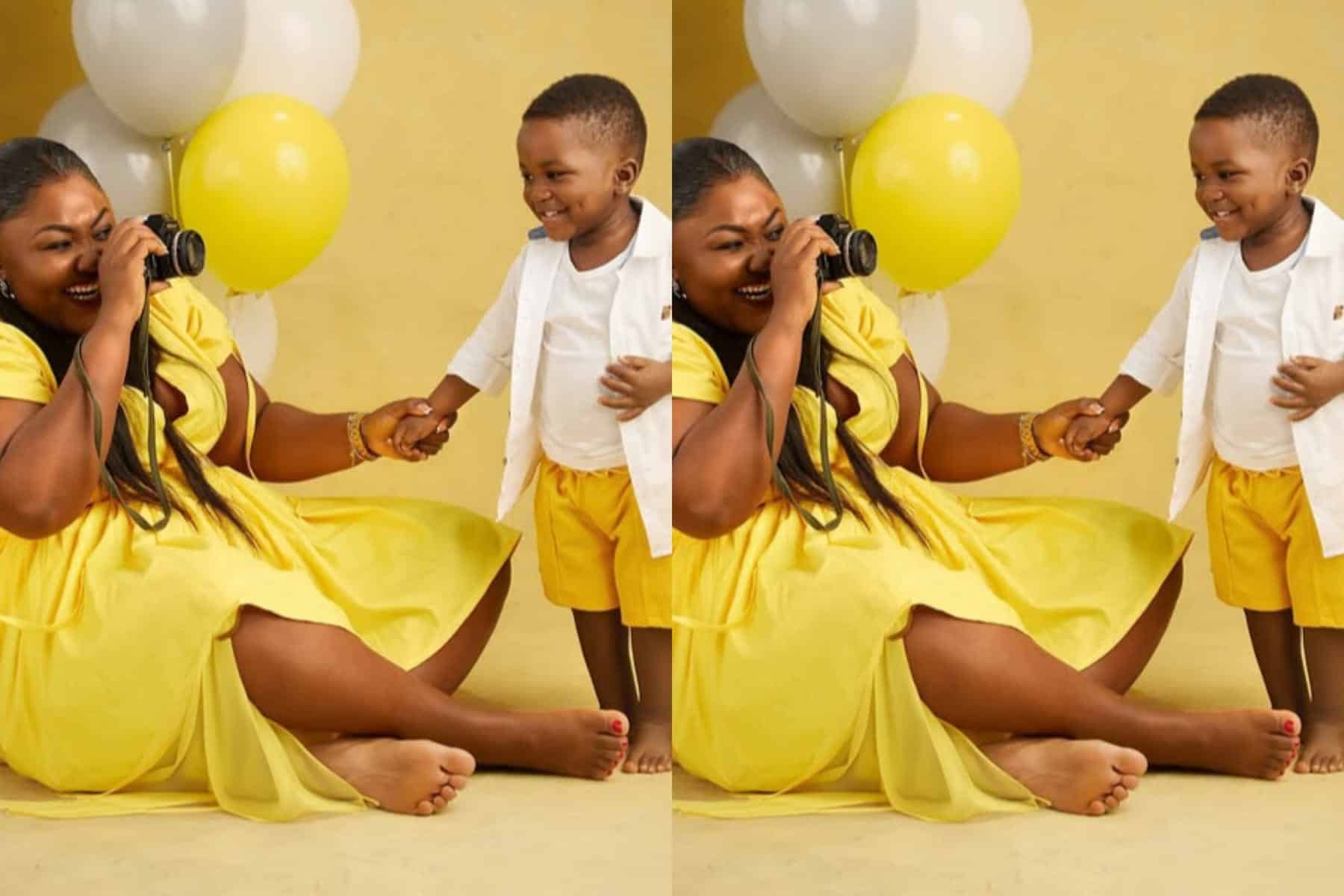Actress Blessing Obasi Breaks Down in Tears After Spanking her Child