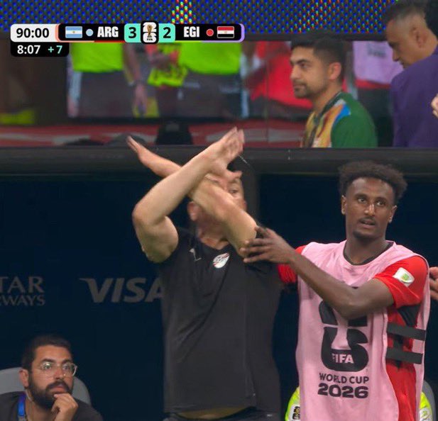 World Cup: What Does the Infamous ‘X’ Sign Shown by Egyptian Coach in Controversial Match Against Argentina Mean?