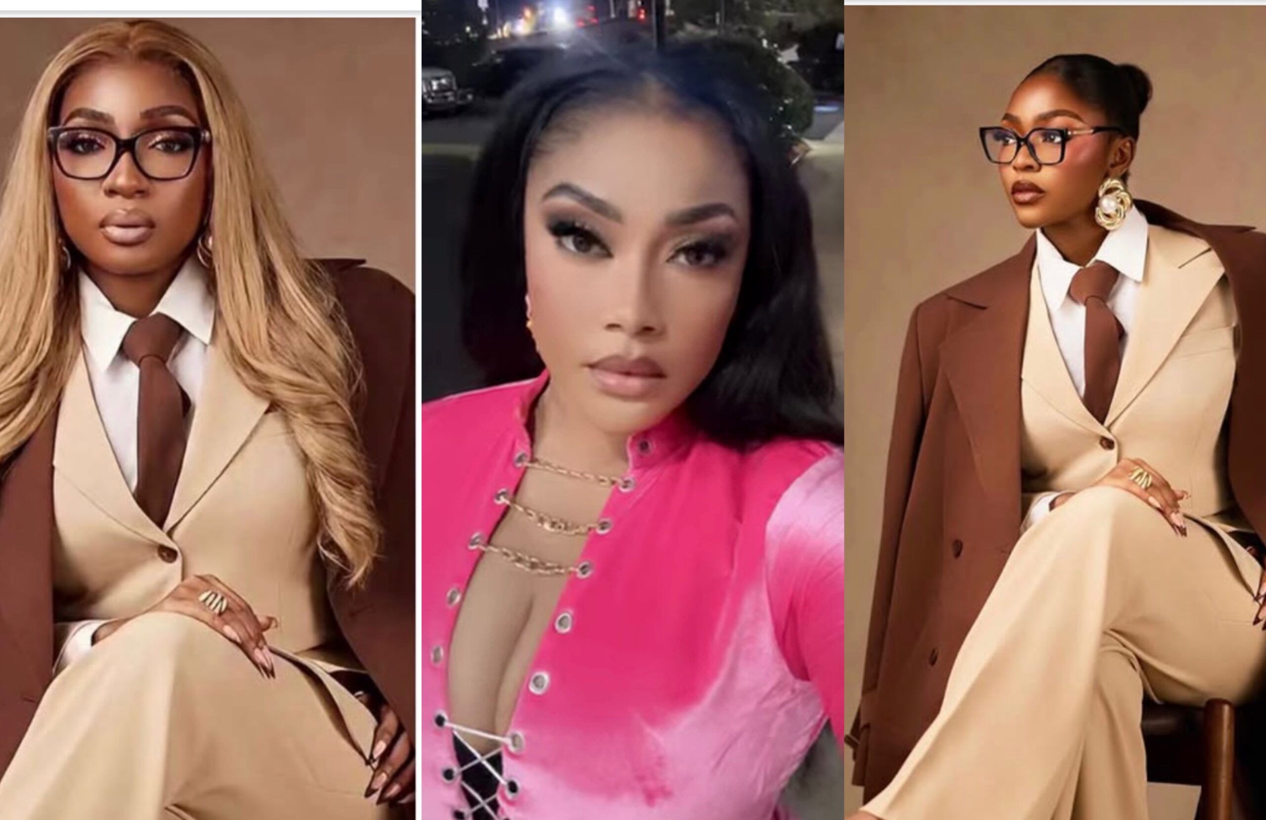 Angela Okorie Slams Anita Joseph Over Alleged AI Face-Swap on Caramel Plug’s Photo