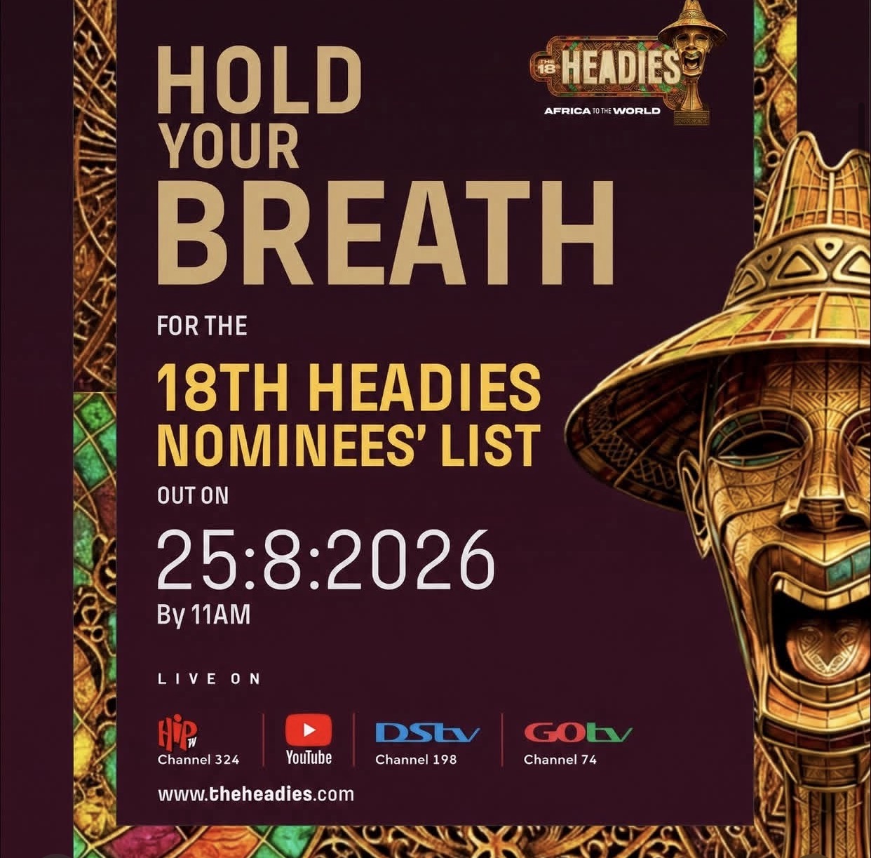 The Headies Unveils 2026 Nominees List