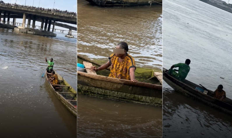 Suicidal Nigerian Lady Rescued After Jumping Into Lagos Lagoon