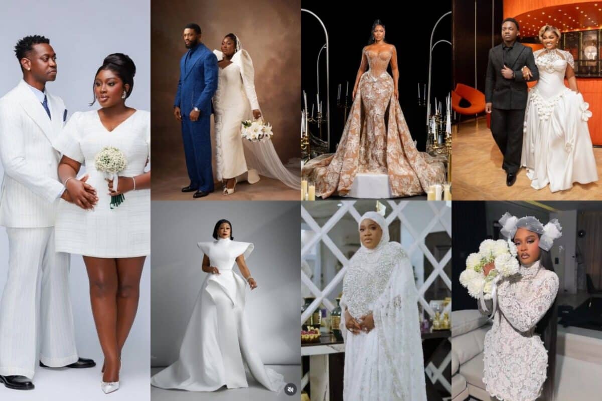 A Wedding Story: See how Nigerian Celebrities Rocked Suits and Bridal Dresses to Folagade Banks’ Movie Premiere (PHOTOS)