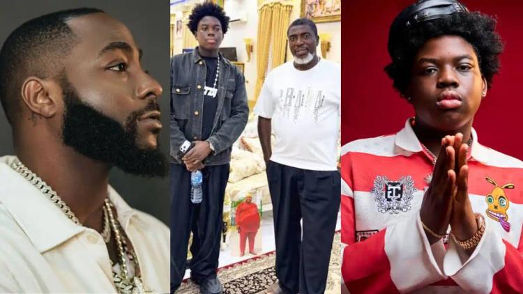 Davido Reacts as 13-Year-Old Billionaire Son Iceking Ochacho Drops ‘No Competition’