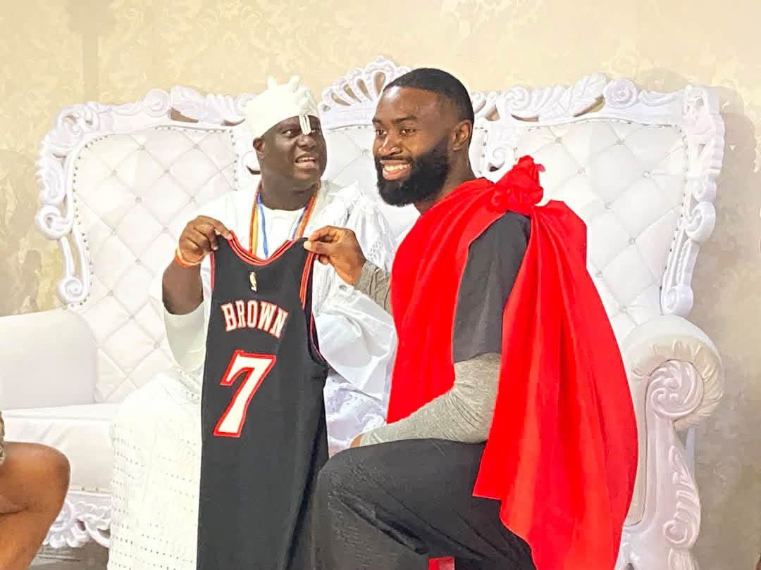Ooni of Ife Gives NBA Star Jaylen Brown, an Ancestral Name
