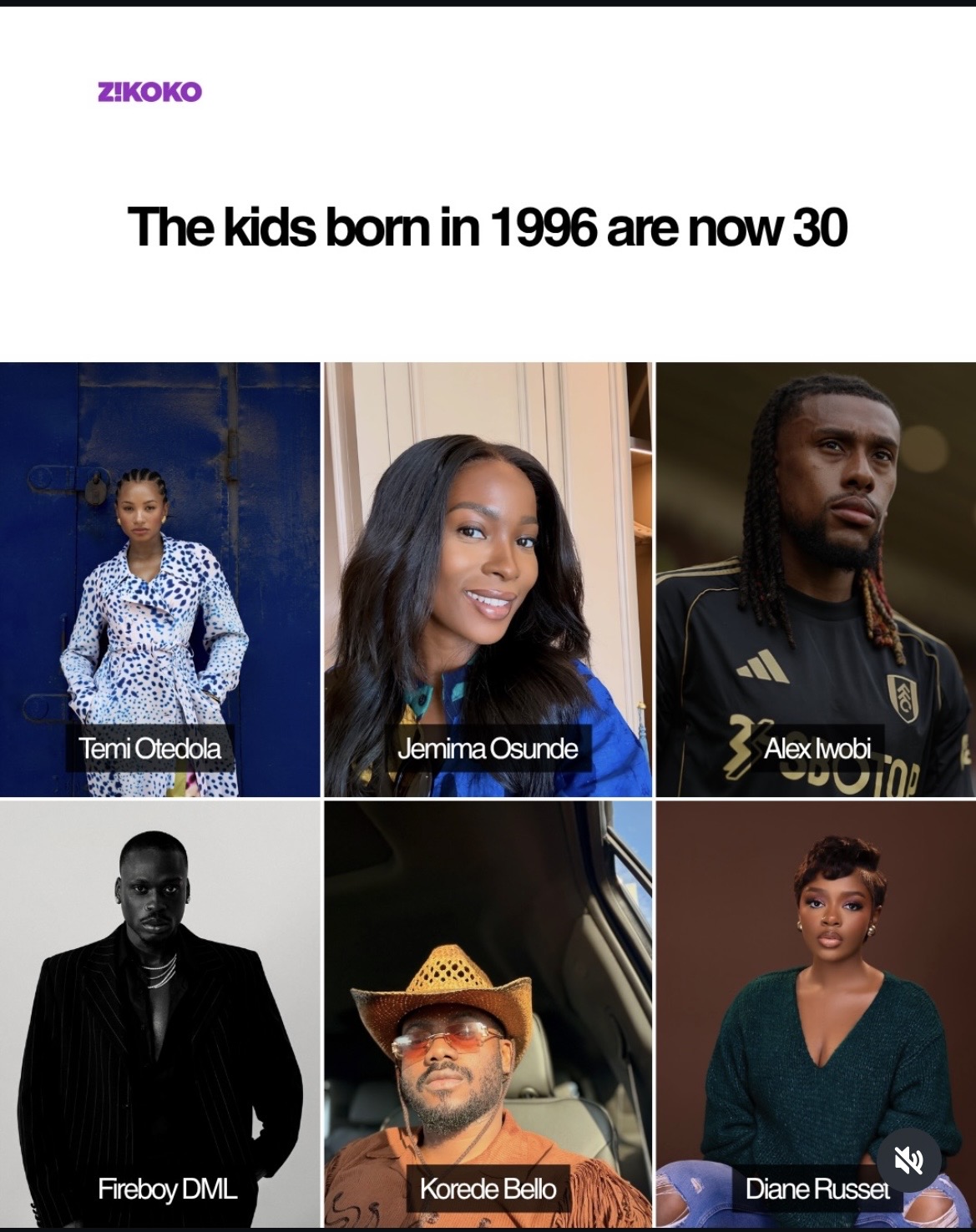 1996 Babies: Ten Notable Nigerian Celebrities Turning 30 in 2026